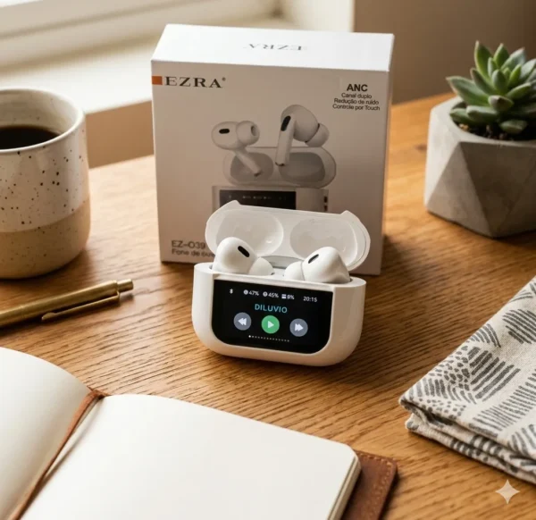 Auricular Bluetooth A9pro ANC + Pantalla Tactil EZ-O39.